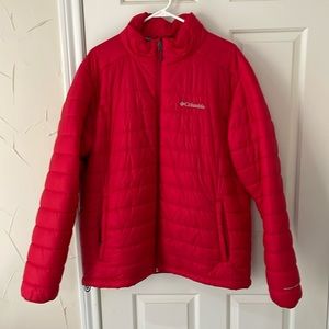 Red Columbia Puffer Jacket XL (men’s)